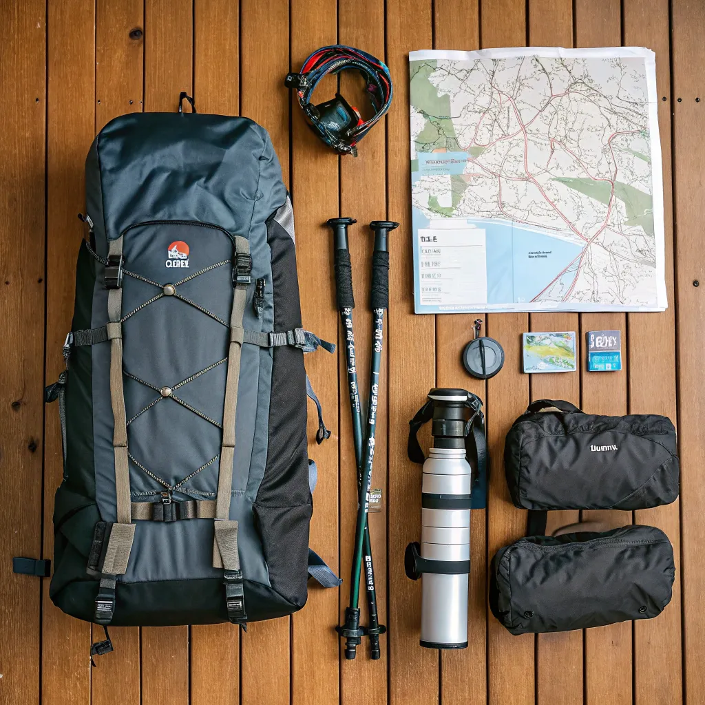 Hiking gear set